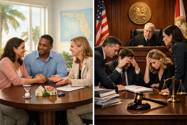 Mediation vs Litigation in Florida Divorce: Costs, Timeline, and How to Choose โ A Clear, Expert Guide