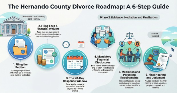Step By Step. How A Hernando County Divorce Actually Moves Through The System